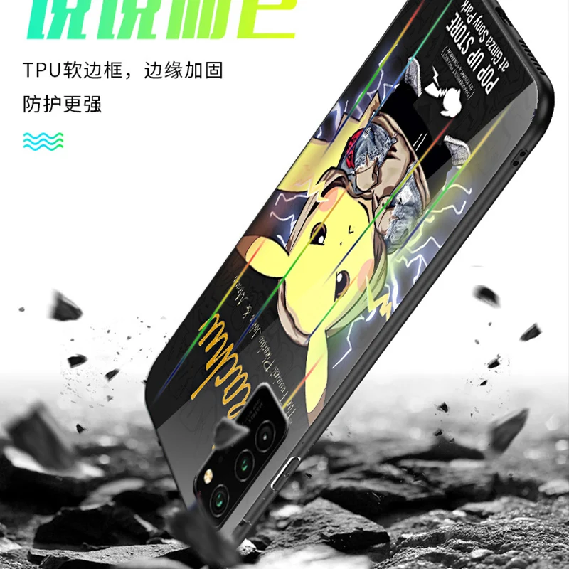 

Aurora Venom Luxury Luminous Glass Case For huawei P40 Pro Lite Y9S Y7 Pro Y9 Prime Psmart Z 2019 Dazzle Cover For Honor 9X Case