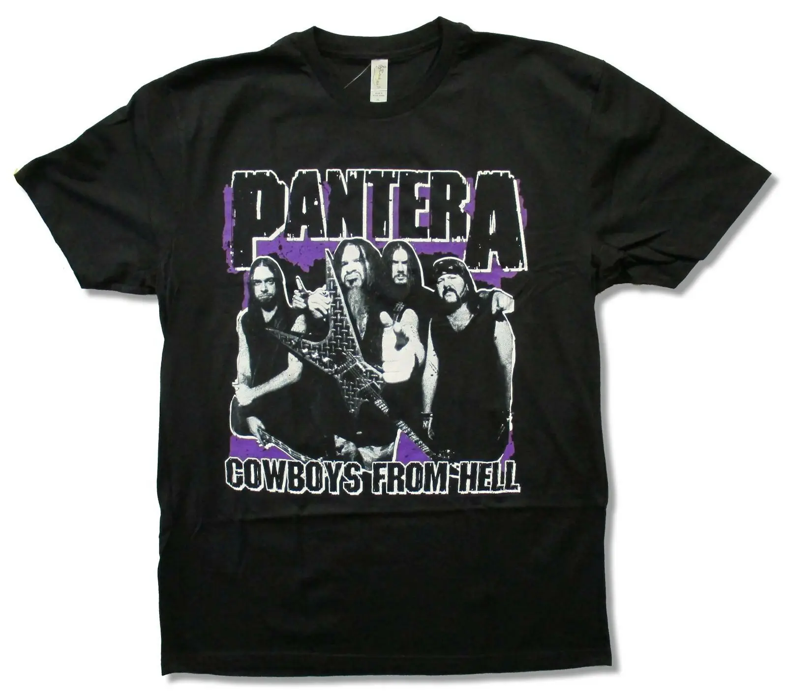 Pantera Vulgar видео черная футболка официальный с фото группы Ковбои из Hell