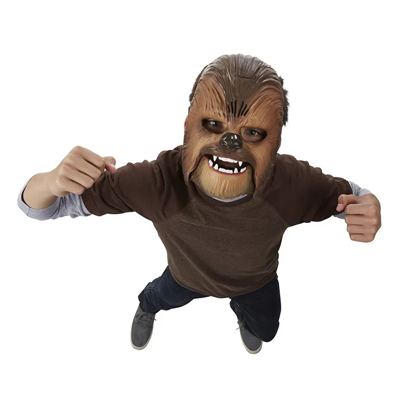 Игрушка для мальчика Chewbacca светящаяся маска Пробуждение силы ребенок Хэллоуин фестиваль сцена косплей электронный разговор маска супергероя с голосом