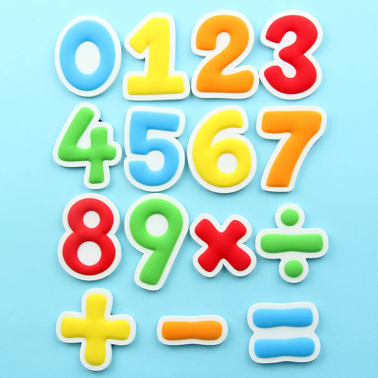 Магнитный Магнит на холодильник с цифрами 1 набор|Магниты холодильник| |