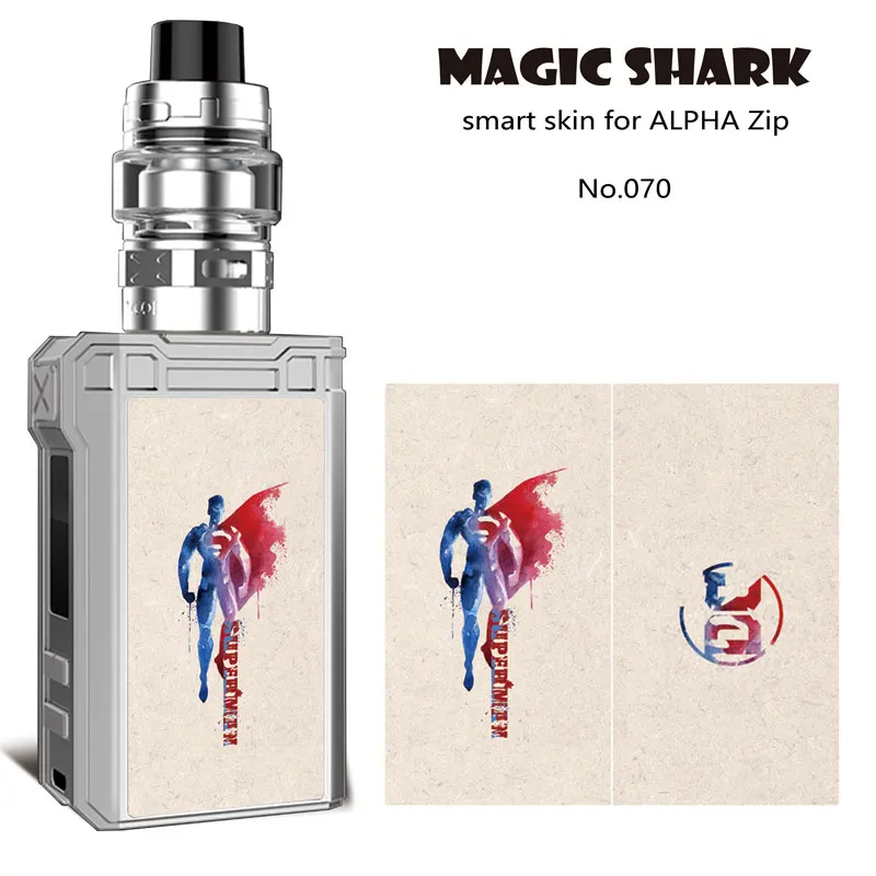 Magic Shark Marvel DC Avengers Batman Iron Man Hulk Super Vape Pod Case Cover Skin Film Sticker for Voopoo Alpha Zip | Мобильные