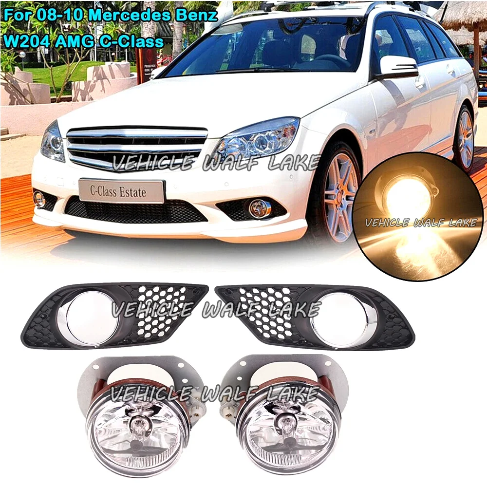 Для Mercedes Benz C Class W204 AMG 2008 2009 2010 автомобильный стильный передний противотуманный