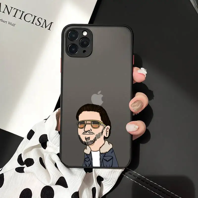 

PNL QLF Rapper Phone Case For iphone 12 11 8 7 plus mini x xs xr pro max matte transparent cover