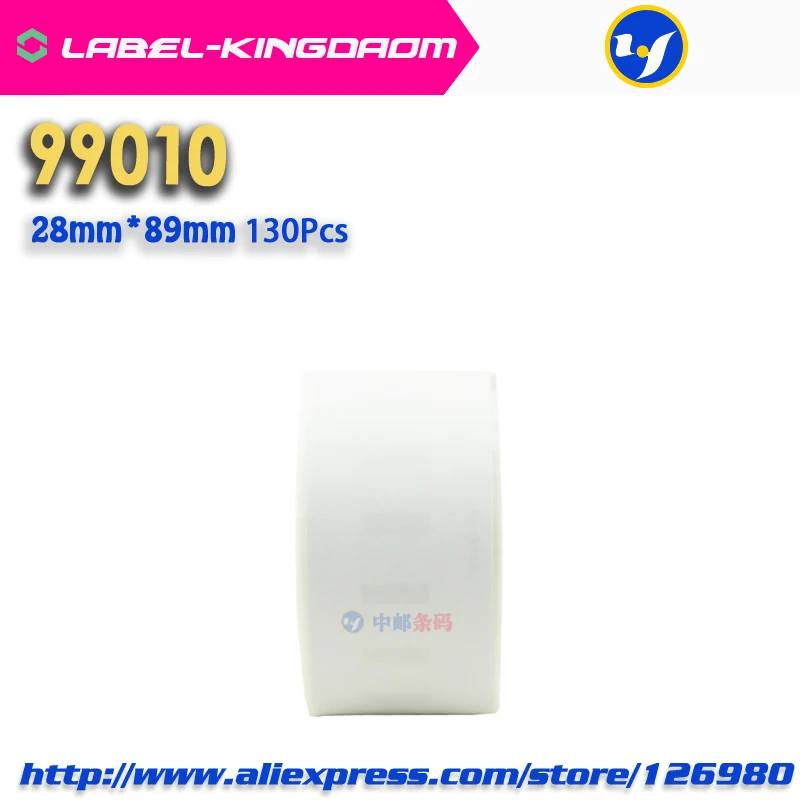 100 Rolls Dymo Compatible 99010 Label 28mm*89mm 130Pcs/Roll for LabelWriter400 450 450Turbo Printer Seiko SLP 440 | Компьютеры и офис