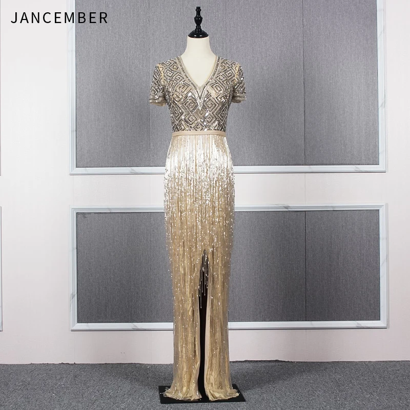 Женские сексуальные платья на выпускной с v образным вырезом 2019 разрезом молнией