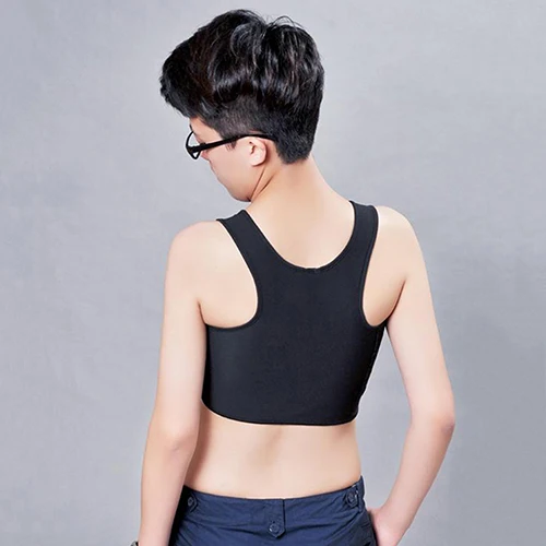 Повседневный дышащий корсет для девочек с пряжкой короткий груди майка