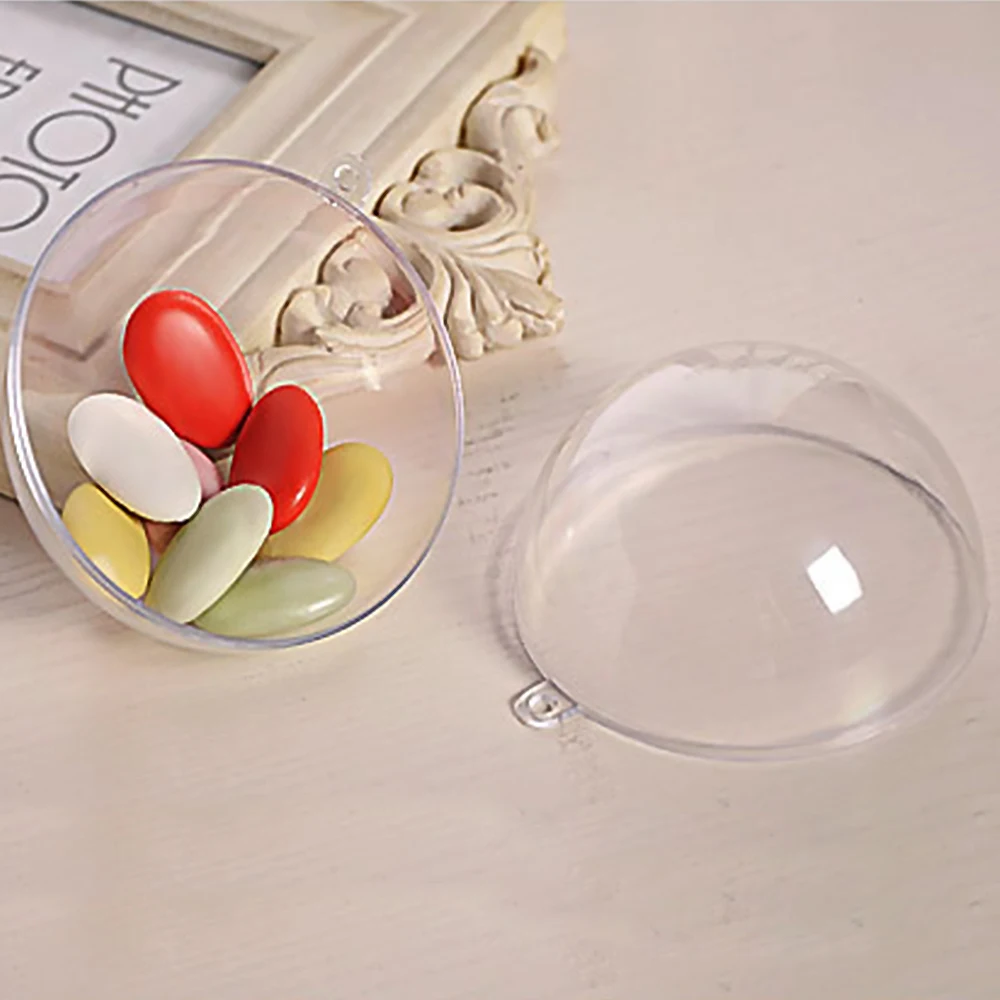 Прозрачные пластиковые акриловые шары для рукоделия сферические