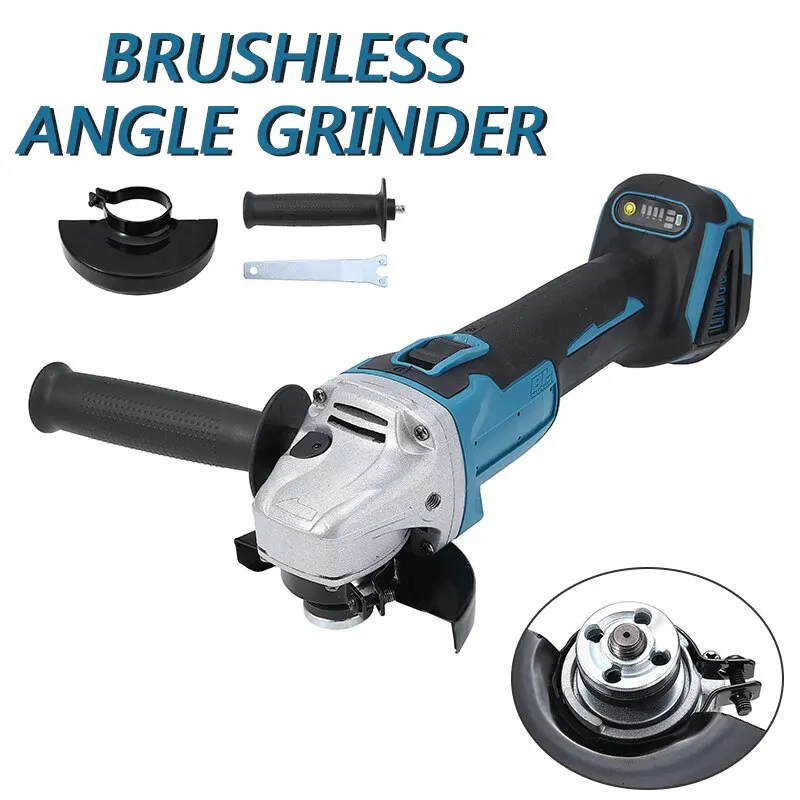 800W Angle Grinder Polisher 100mm Cordless Polishing Machine Multi-function For 18V Battery Power Tools Without Battery