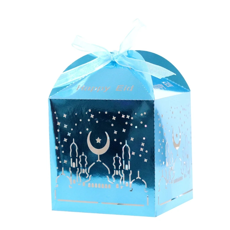 

Middle East Ramadan Hollow Out Candy Box Eid Moon Star Packing Box Night 28GF