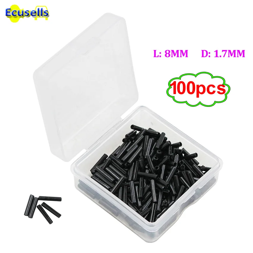 100 шт./лот автомобильный флип ключ для фиксации рулонных штифтов L:8 мм D: 1 7