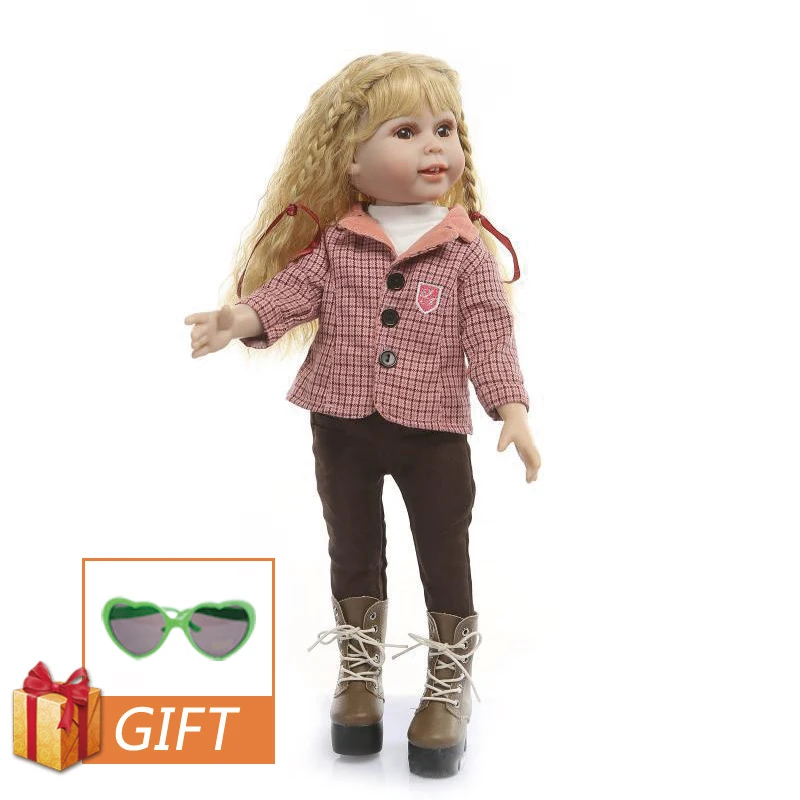 C072 NPK 18 дюймов Кукла ручной работы Reborn Baby Dolls полностью силиконовая Реалистичная кукла принцессы реалистичный резиновый игрушка для детей подарок на день рождения - Цвет: C072
