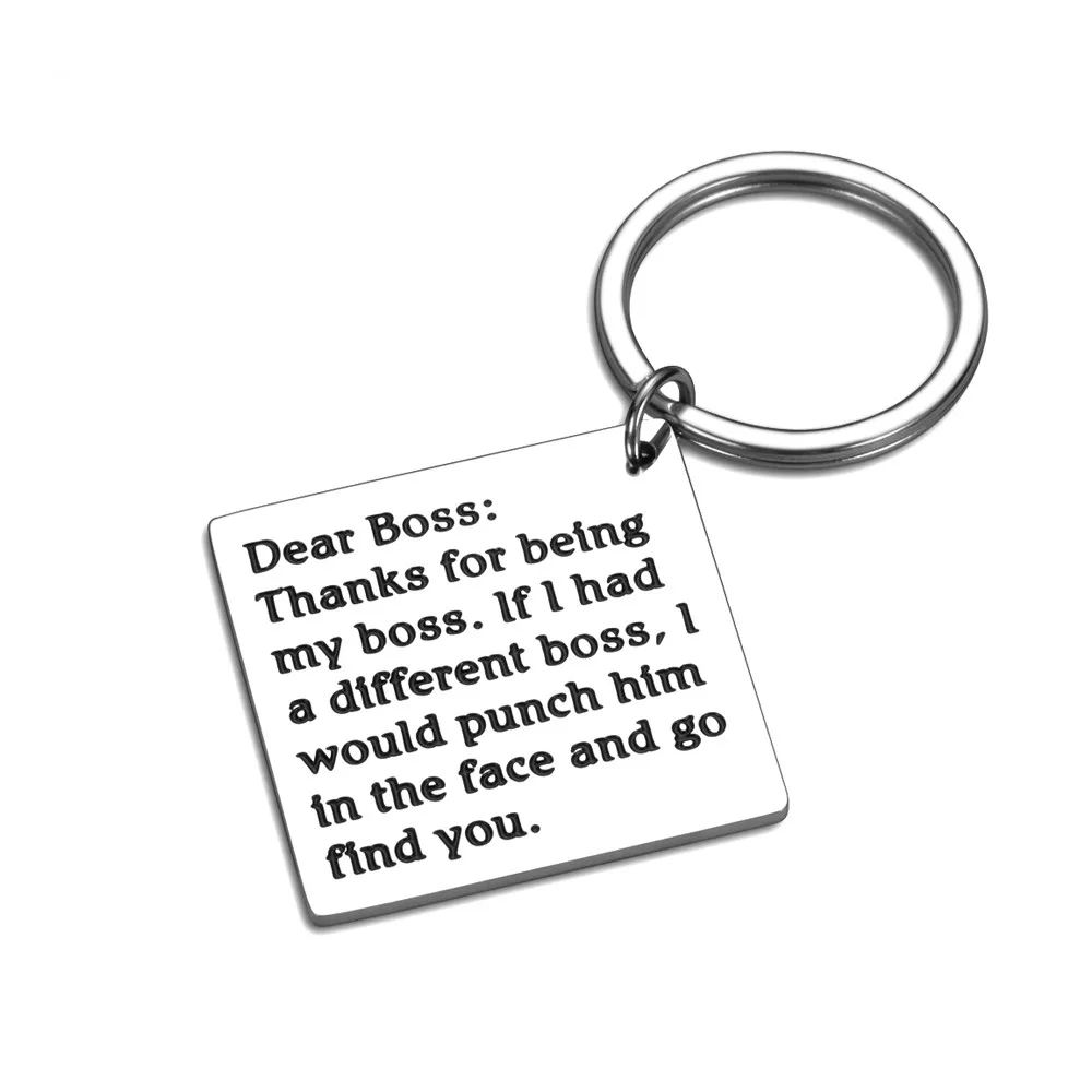 

Boss Keychain Thank You Gift for Boss Coworker Goodbye Gifts for Supervisor Leader