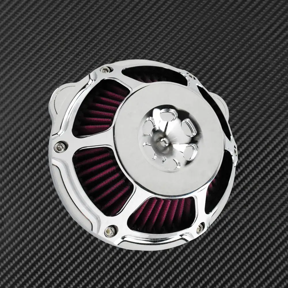 МОТОЦИКЛ хром воздухоочиститель фильтр Впускной ЧПУ для Harley Sportster XL883 48 Touring Dyna Super