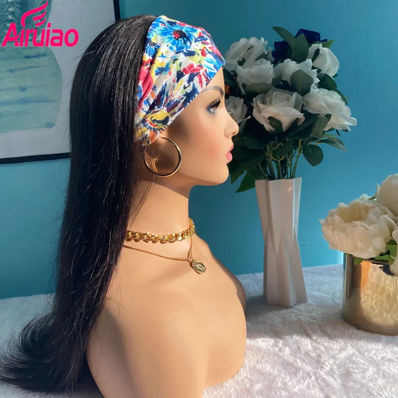 Парики для ленивых девушек на длинной прямой головной убор парики из