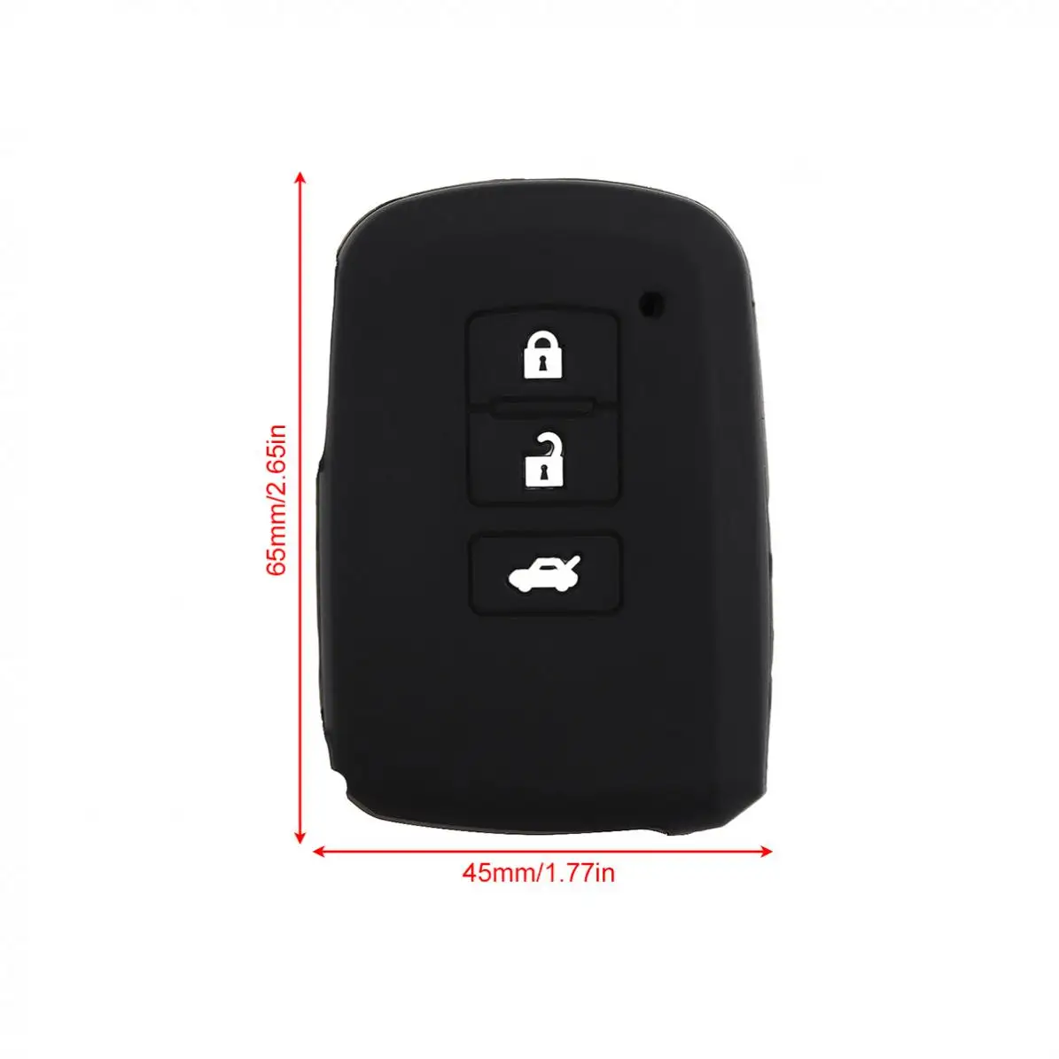 1 шт. 3 кнопки силиконовый умный чехол для дистанционного ключа от машины защитный