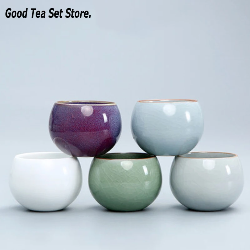 Керамическая чайная чашка 120 мл фарфоровая кружка домашняя кунг фу посуда