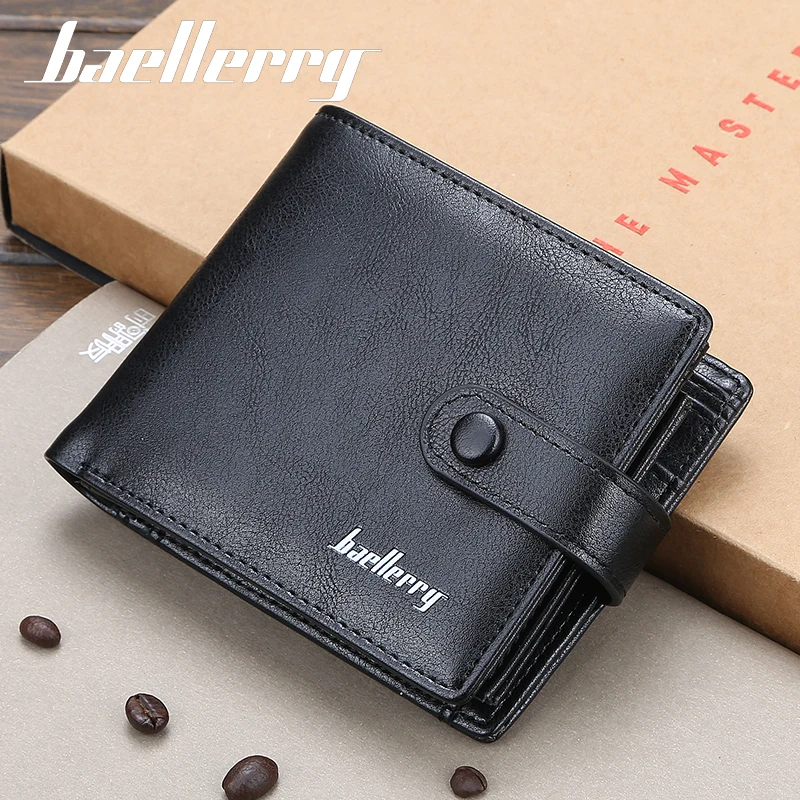 Мужской кошелек, кожаный, винтажный, с отделением для монет и карт, Baellerry модные от AliExpress WW