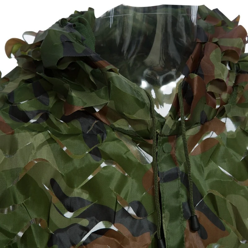 Охотничий 3D камуфляж лист костюмы Ghillie Bionic тренировочный костюм набор CS Savage