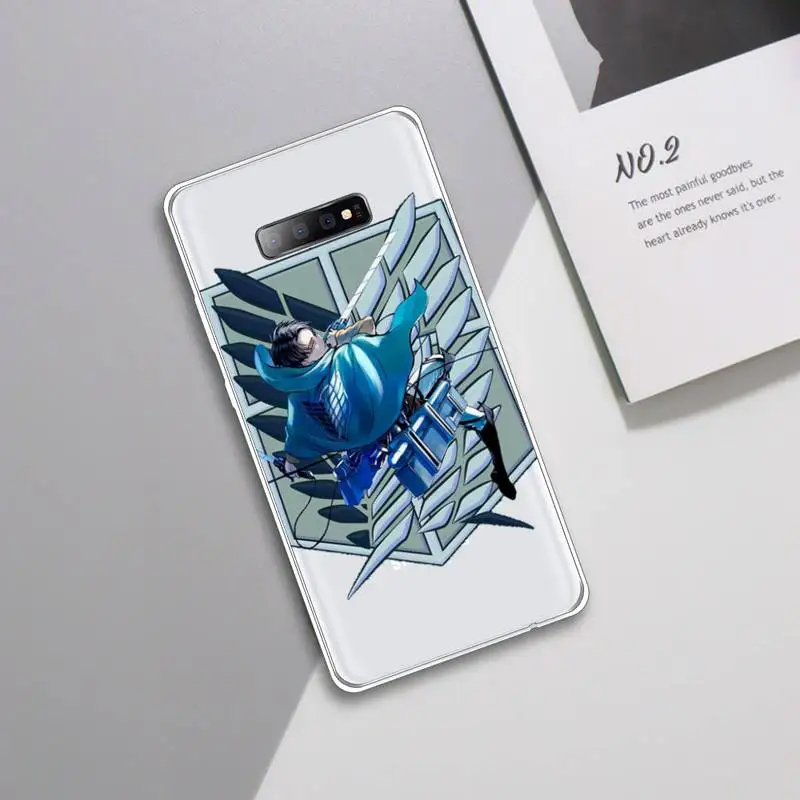 

Anime Attack on Titan Phone Case Transparent For Samsung Galaxy A 71 21s S note 8 9 10 plus 20 ultra