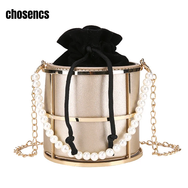 Chosencs женские сумки через плечо модная сумка-ведро в форме птичьей клетки с