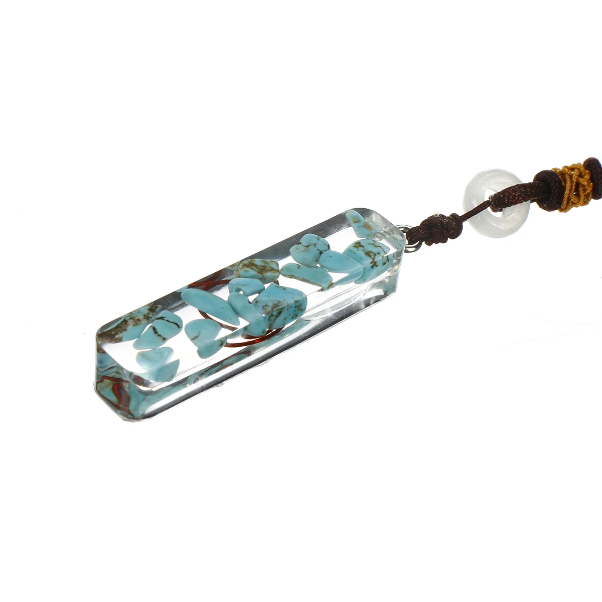 8 стиль Orgone конвертер энергии Orgonite ожерелье Soothe Soul Stone, которые меняют магнитное поле жизни смолы подарки на удачу - Цвет: F