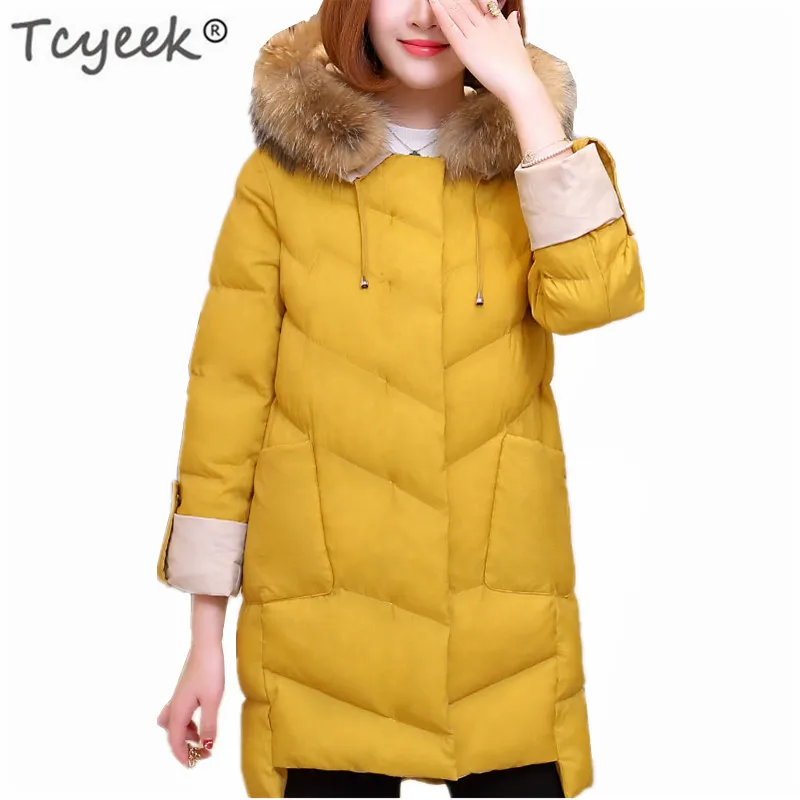 Парки 2020 Толстая хлопковая зимняя куртка женская с капюшоном меховое пальто