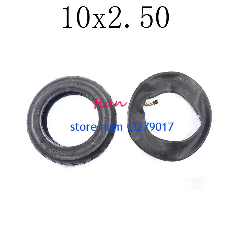 

Free Shipping Good Quality 10x2.50 Inflatable Tyre and Inner Tube Tire Fits for Electric Scooter Balance Drive Bicycle Tyre