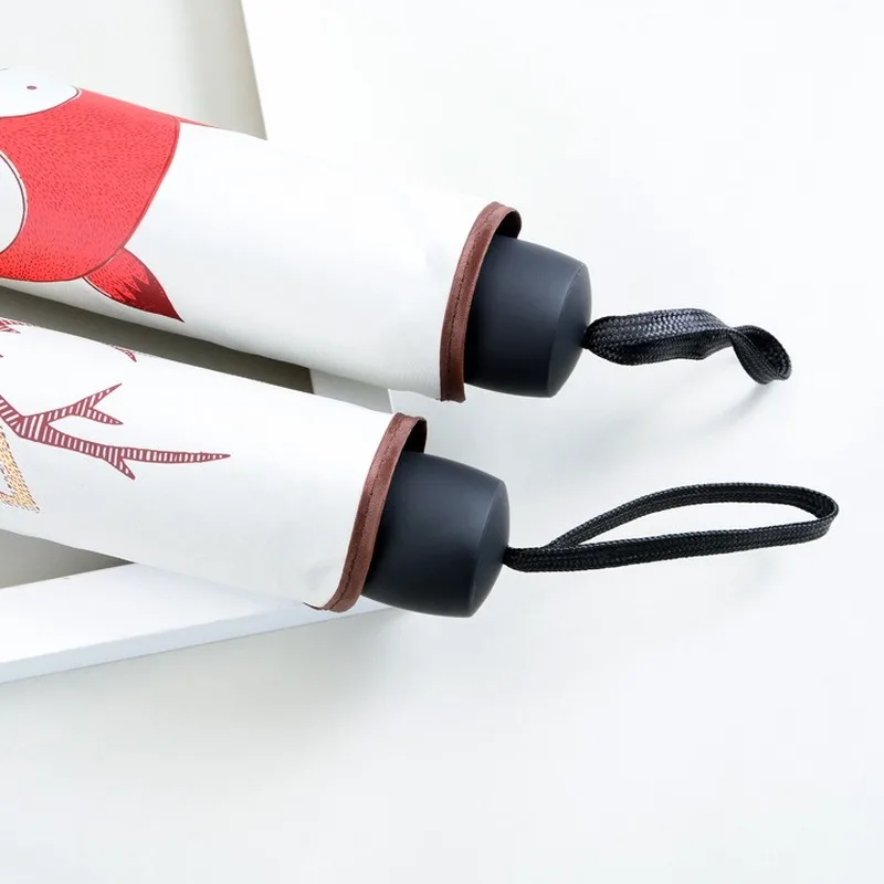 Складной зонт Kindream мультяшный детский зонтик от солнца 3 складных солнечных