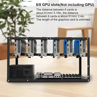 68 gpu miner mining rig aluminum durable open mining rig frame case stackable miner computer rack for crypto coin currency min