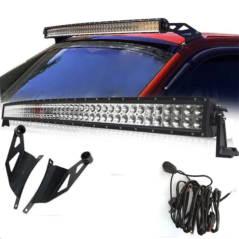 Для 09-14 F150 SVT Raptor верхняя крыша Winshield монтажные кронштейны w/ 50 дюймов 288 Вт