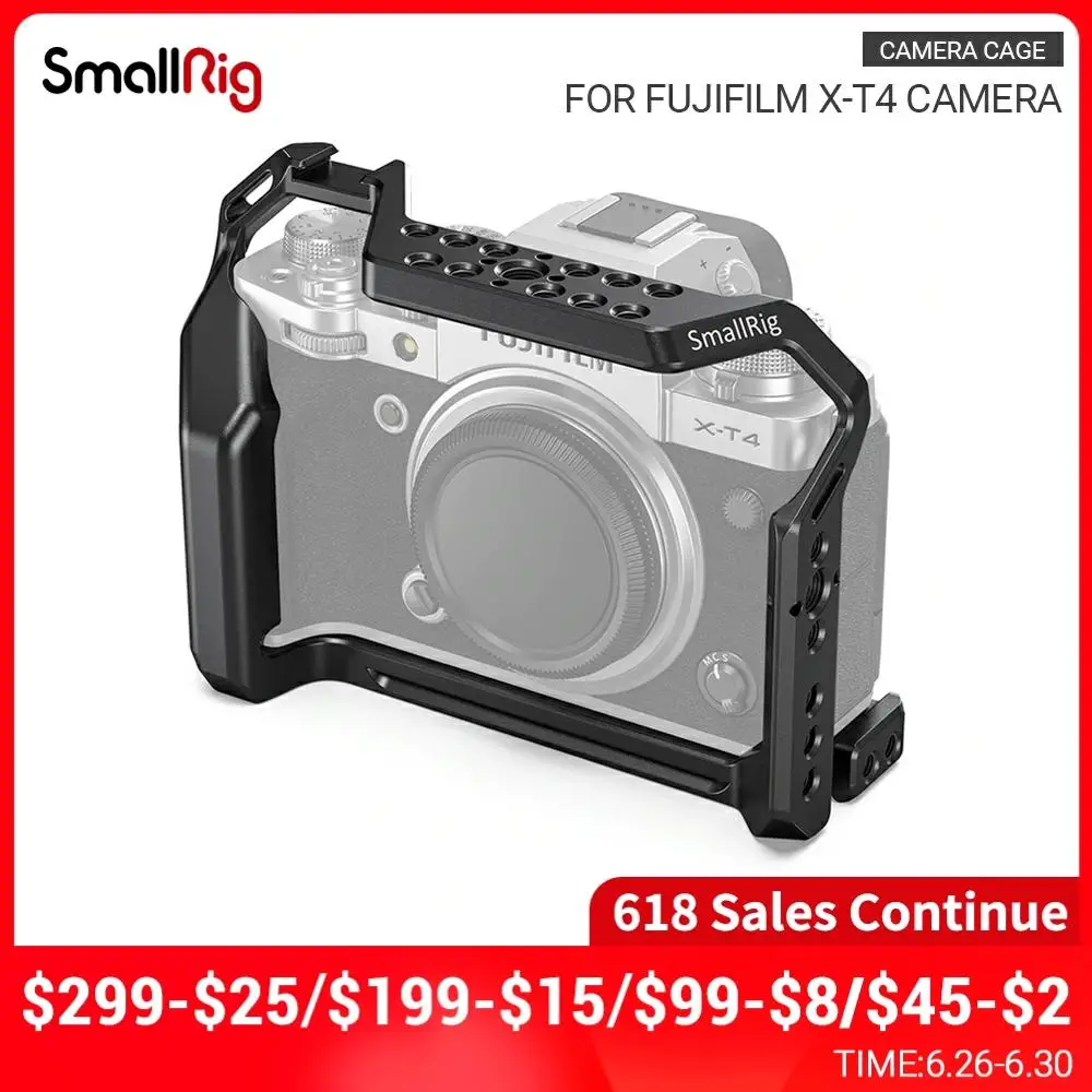 SmallRig XT4 Камера клетка для ЖК дисплея с подсветкой FUJIFILM X T4 облегающий полный
