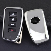 car key case cover fob holder for lexus is es nx rx gs lx rc 234 buttons tpu soft silver