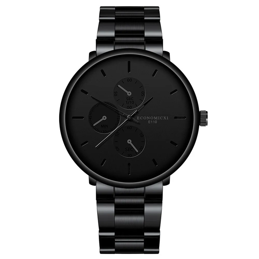 

Brand Luxury Daily Casual New Men Business Fashion Watch Men's Steel Belt Sport Quartz Wrist Watch Мужские кварцевые часы
