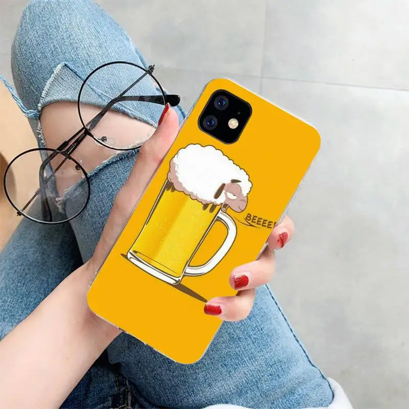 

World Beers Alcohol Summer Bubble Phone Case For iphone 5s 6 7 8 11 12 XSMAX XR pro plus mini se2020 Cover Fundas Coque