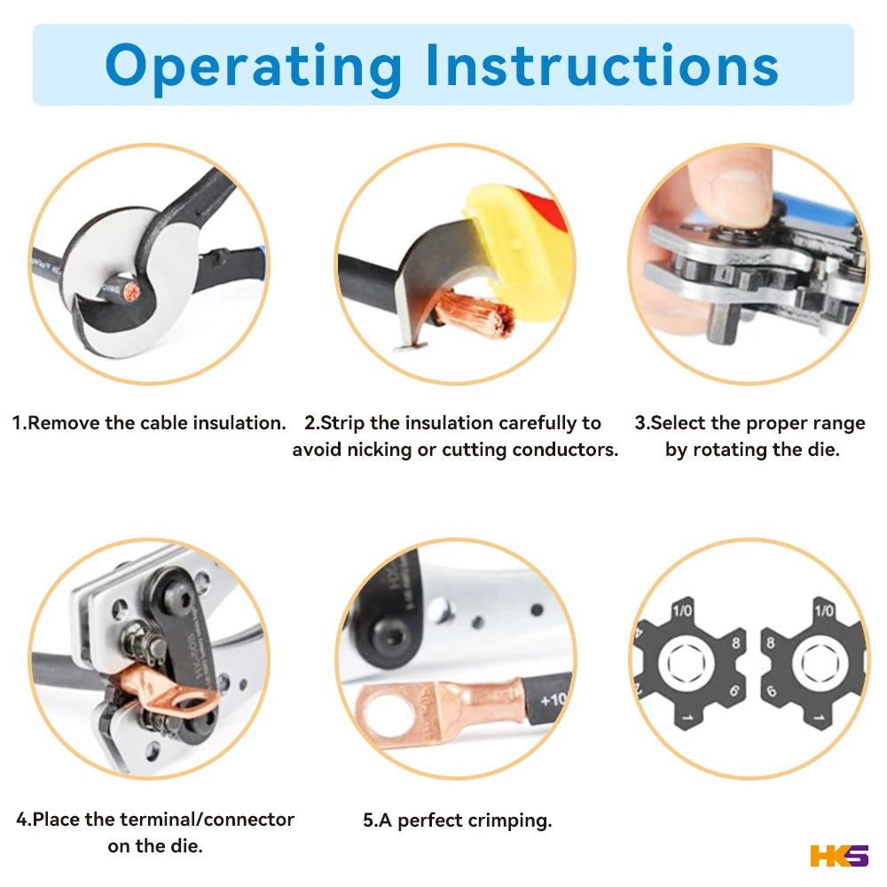 Автомобильные плоскогубцы обжимной инструмент 8 awg с медным кольцом для