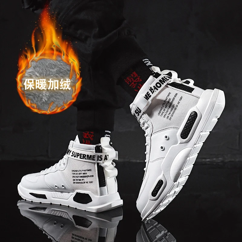 2019 зимняя водонепроницаемая обувь с высоким берцем мужские зимние ботинки мехом