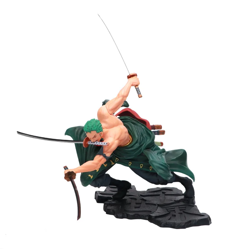 

Anime One Piece Portrait of Pirates Roronoa Zoro Battle Ver. PVC Action Figures Collection Excellent Model Kids Toys Doll Gifts