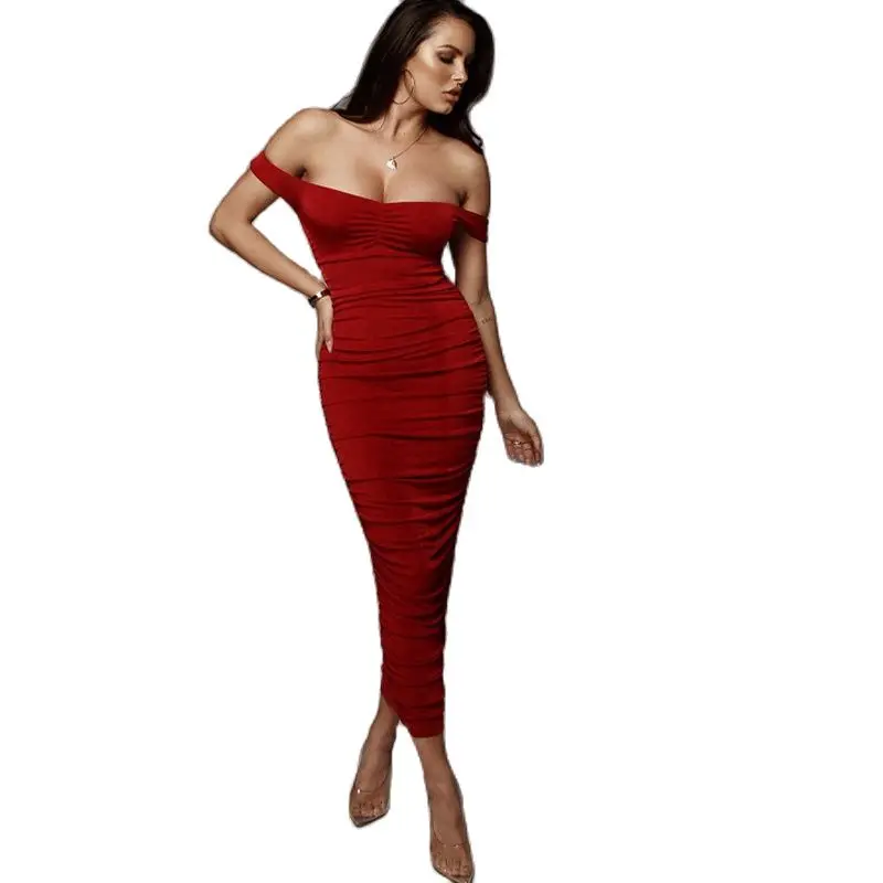 Женское летнее Открытое платье с цветочным рисунком модель открытыми плечами в