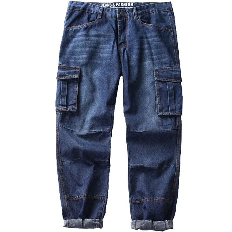 Мужские джинсовые брюки карго MSSNNG повседневные рабочие байкерские с множеством