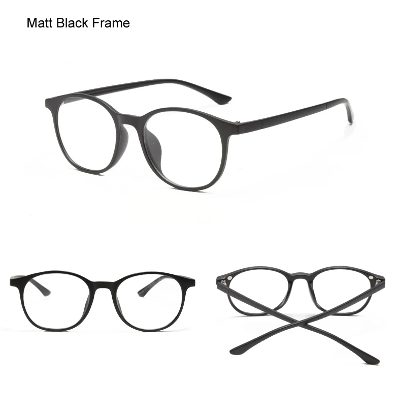 TWO Oclock Magnet Sunglass Women Men Polarized Lens Optical Spectacle Frame Clip On Glasses Men Round TR90 3D Night Vision A2245