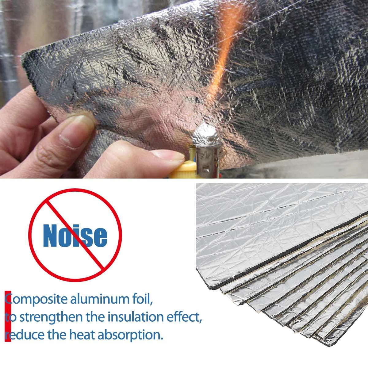 10 шт. автомобильные звукоизоляционные пенные коврики с защитой от изоляция