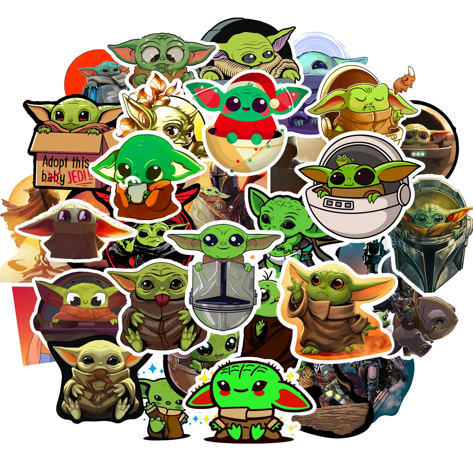 Забавные мультяшные наклейки JDM 52/25 шт. в партии милые для велосипеда ноутбука