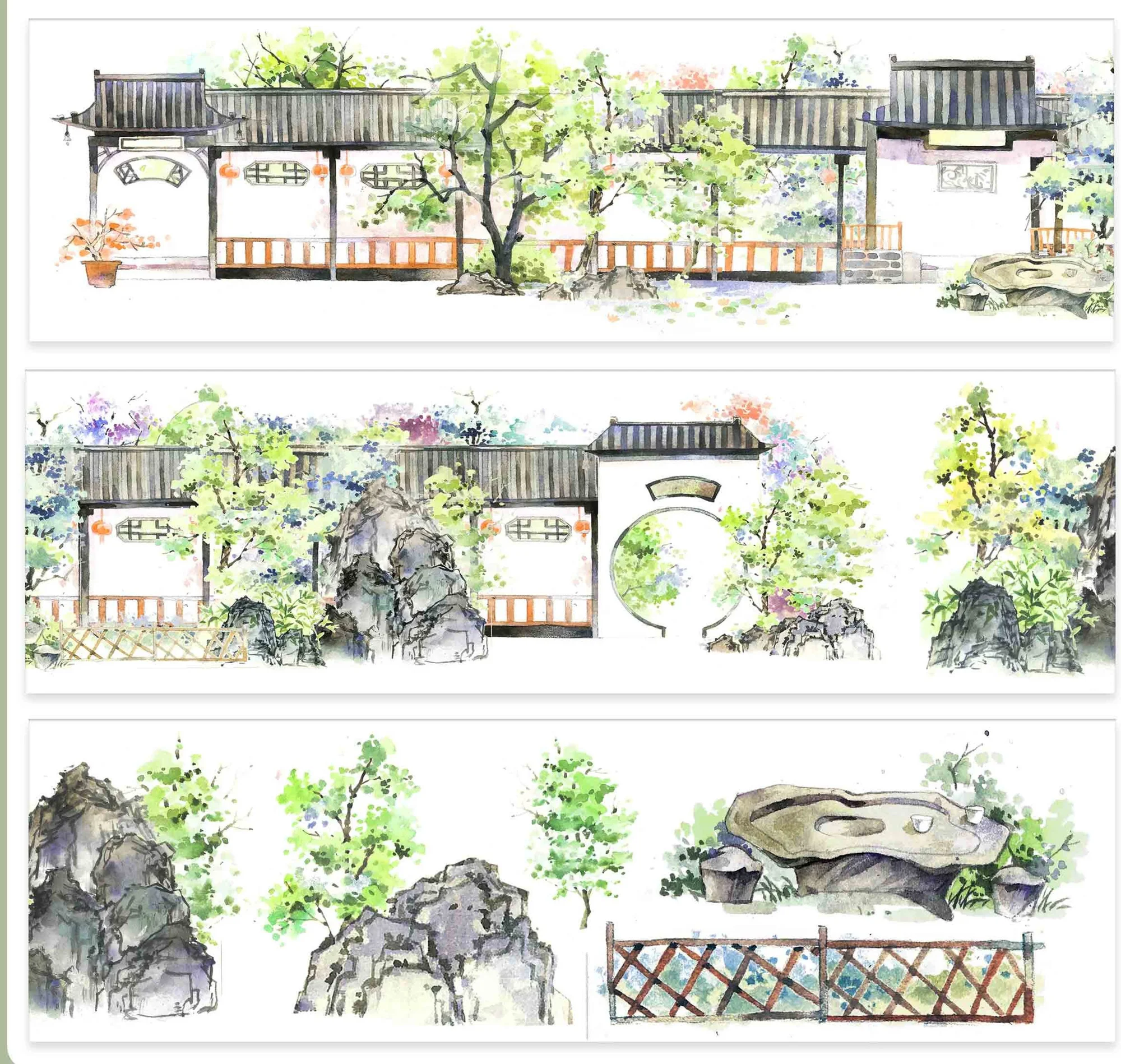 

1 петля летний коридор журнал Shian Studio Washi лента 60 см