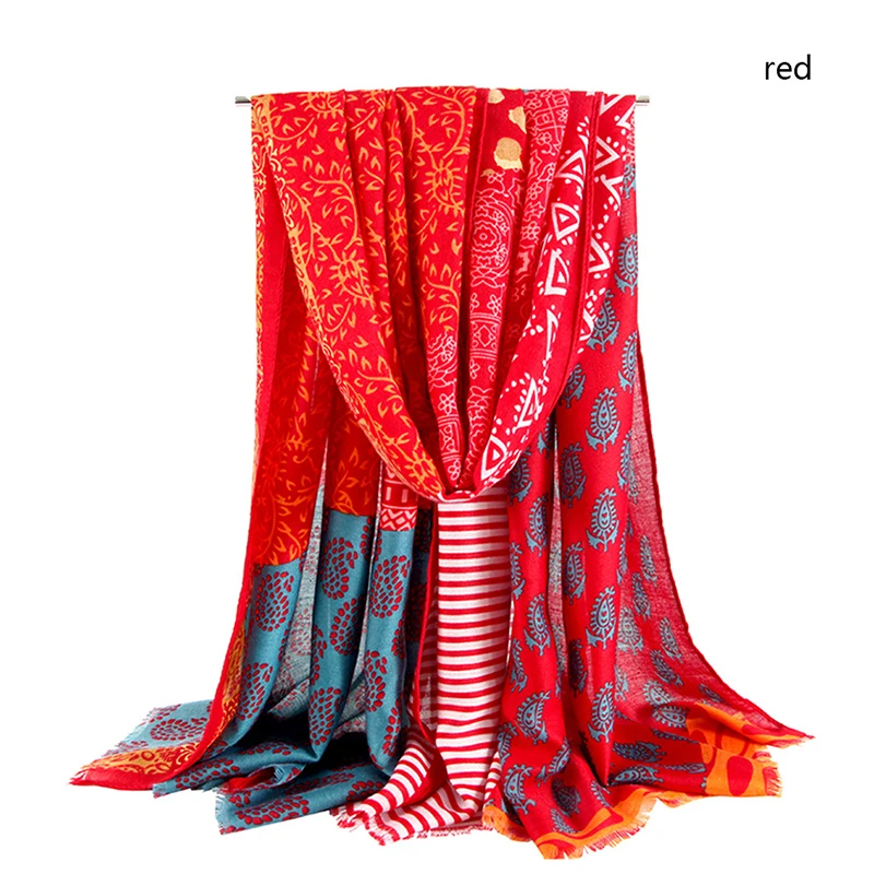 

100pcs/lot NEW Geometric scarves Muslim hijab Winter scarf Islamic bandana Dot pattern shalws Hi-Q ladies wraps Long muffler