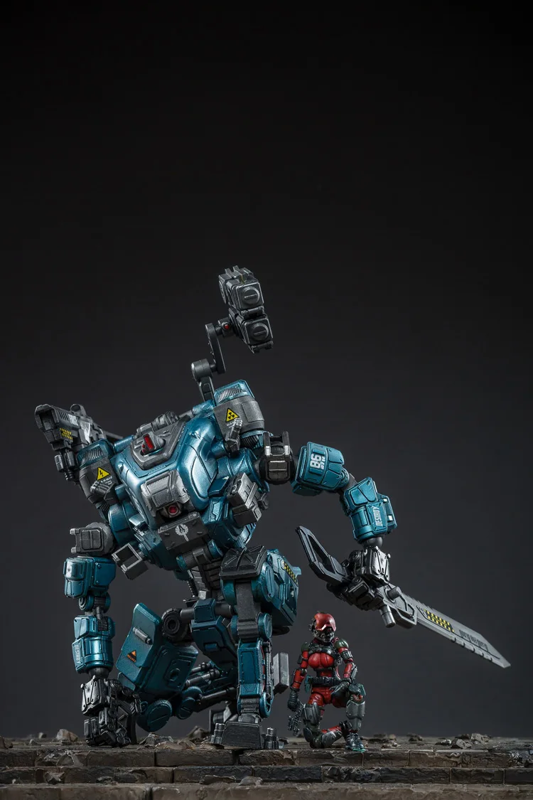 1/25 JOYTOY Аниме Фигурки игрушки Трансформация Робот Бог войны 86 синий Коллекционное издание подарок