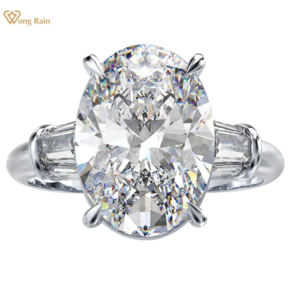 

Wong Rain Classic 100% 925 Sterling Silver Citrine Gemstone Birthstone Wedding Engagement Diamonds Ring Fine Jewelry Wholesale