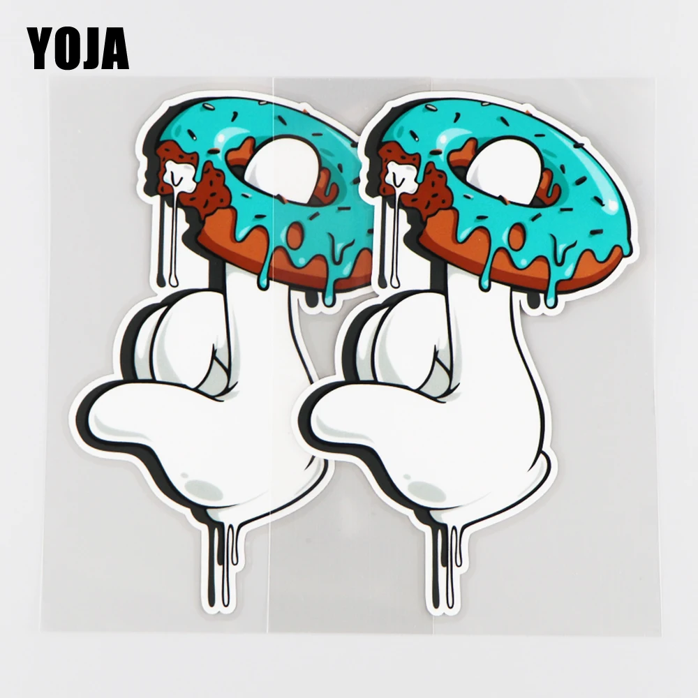 

YOJA 10,3x15,8 см Искусство Мода Мультфильм десерт рисунок виниловая наклейка креативные автомобильные стикеры 19A-0188