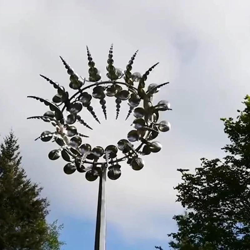 Molino De viento De Metal &uacute;nico y m&aacute;gico para exteriores, atrapasue&ntilde;os De viento para Patio, decoraci&oacute;n De jard&iacute;n, decoraci&oacute;n De jard&iacute;n-4