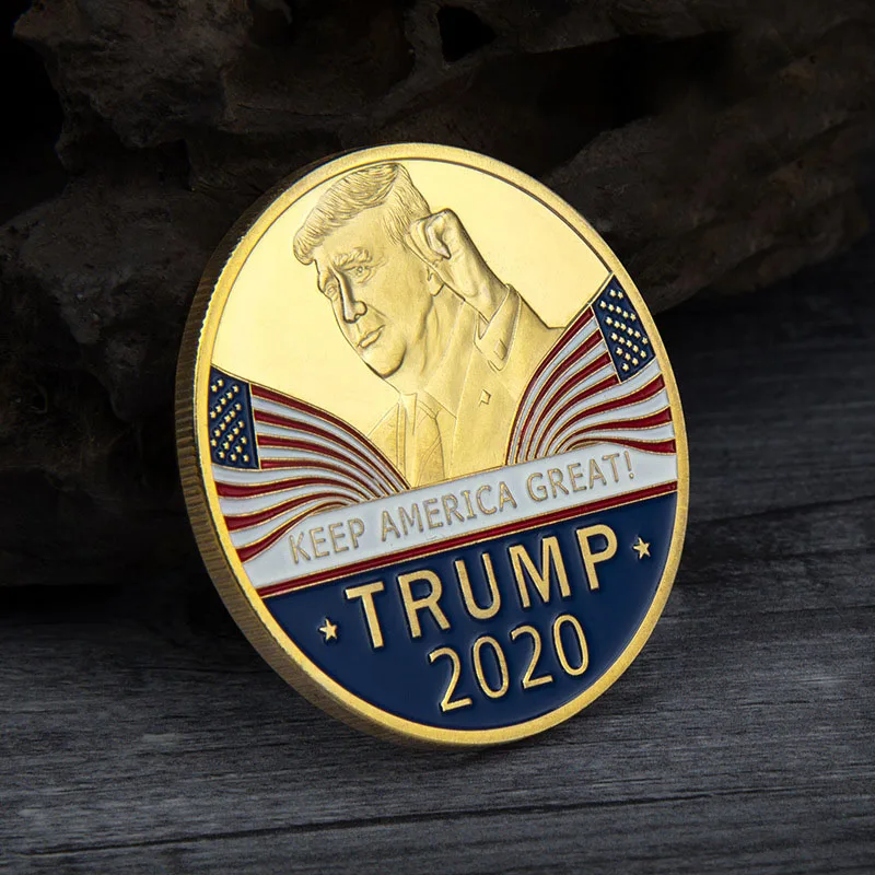 Забавный креативный сувенир Keep America Great New 2020 с изображением Трампа Коллекционная