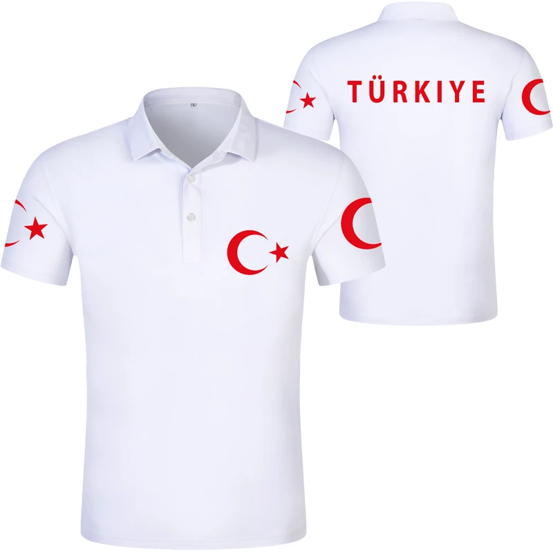 Турецкая рубашка поло самодельная с бесплатным именем и номером футболка